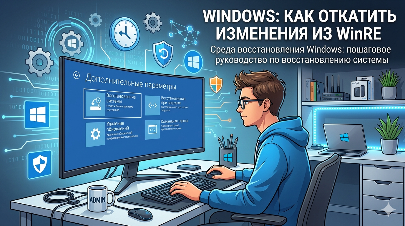 Windows: как откатить изменения из WinRE