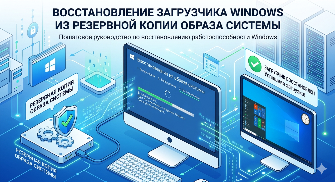 Восстановление загрузчика Windows из резервной копии образа системы