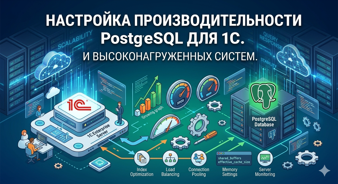 Настройка производительности PostgreSQL для 1С и высоконагруженных систем