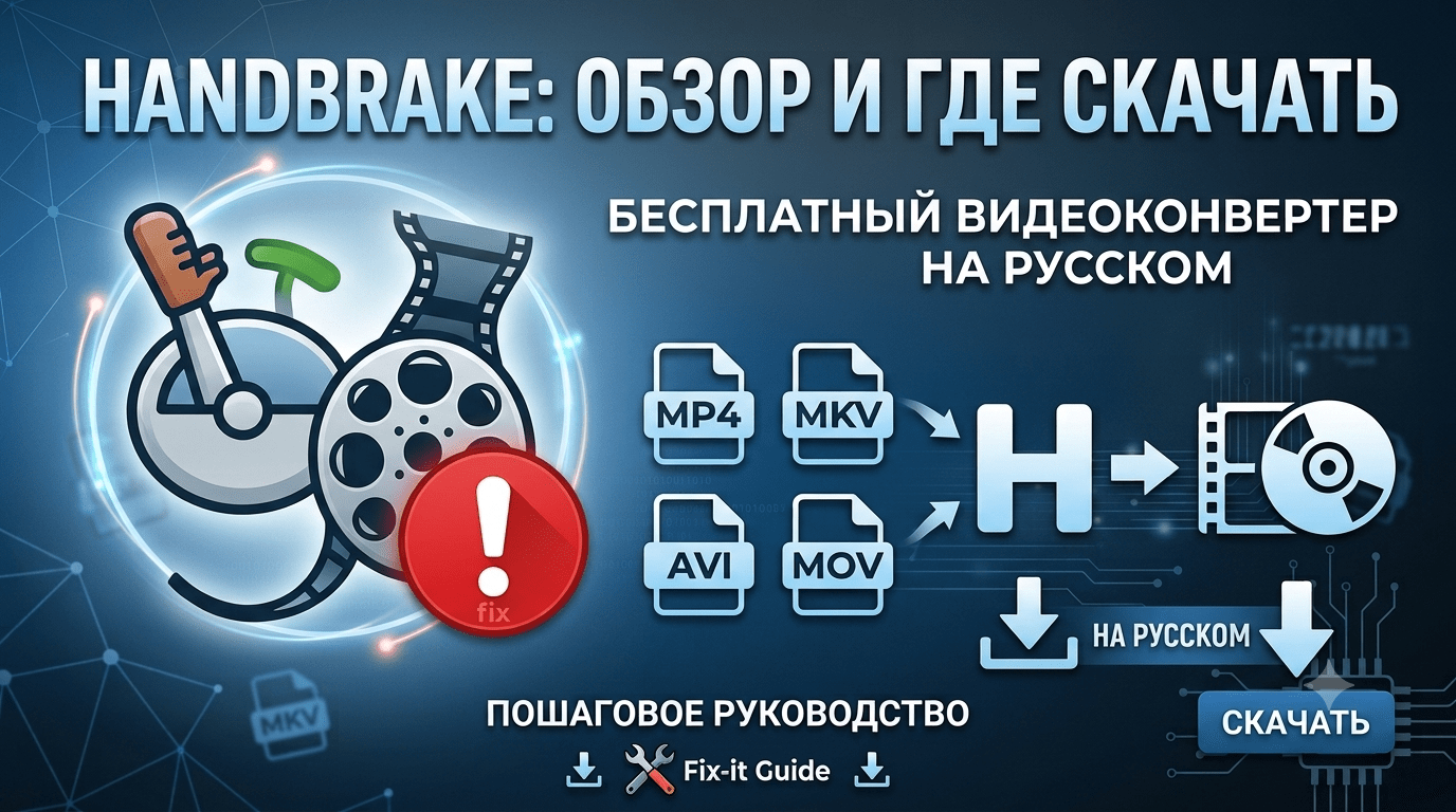 HandBrake: обзор бесплатного видеоконвертера и где его скачать на русском