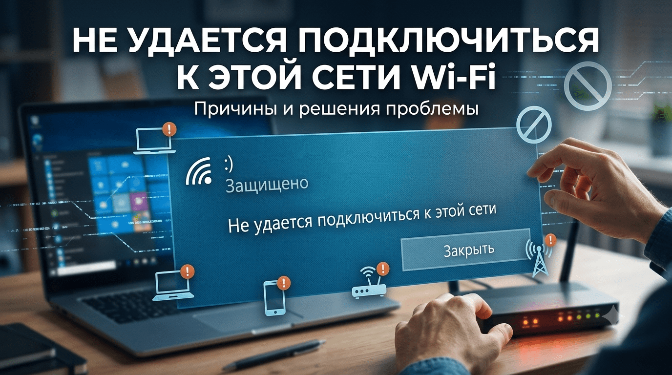 Не удается подключиться к этой сети Wi-Fi- причины и способы решения