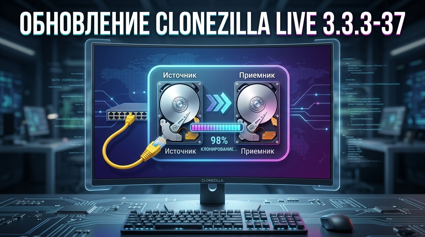 Clonezilla Live 3.3.3-37: добавили LUKS2 и сетевую загрузку