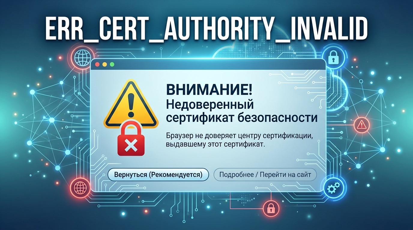 ERR_CERT_AUTHORITY_INVALID: как исправить