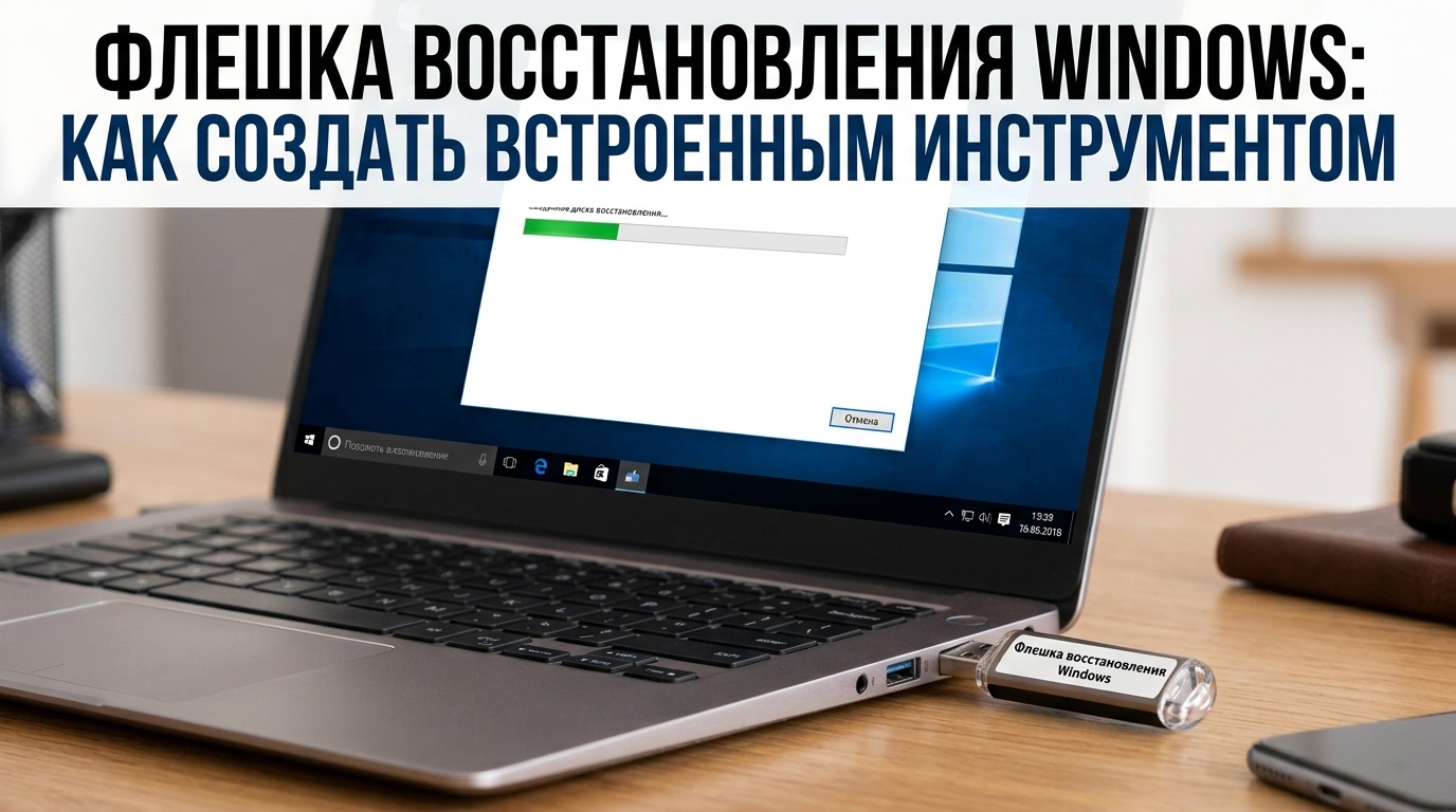 Флешка восстановления Windows: как создать встроенным инструментом