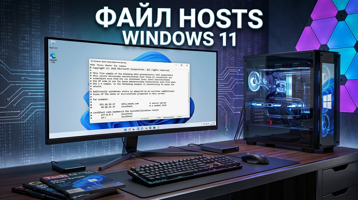 Файл hosts в Windows 11: где находится и как редактировать