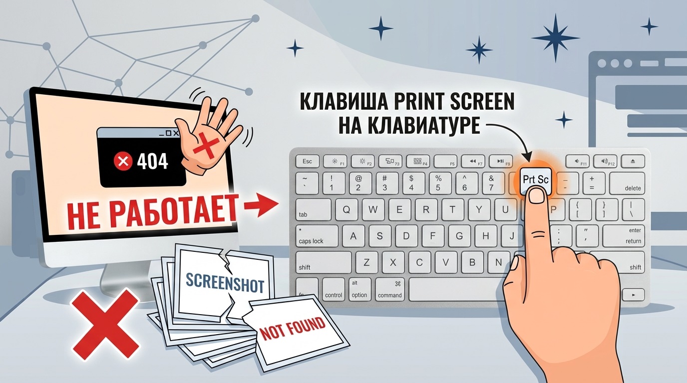 Принтскрин не работает: как исправить