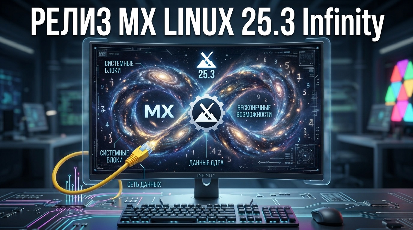 MX Linux 25.3 «Infinity»: свежий релиз на базе Debian 13.7